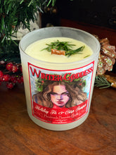 Load image into Gallery viewer, Winter Goddess Hand-Poured Beeswax Candle with Cracking Wood Wick