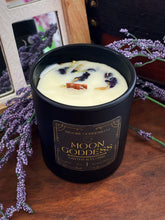 Load image into Gallery viewer, Moon Goddess Hand-Poured Beeswax Candle with Cracking Wood Wick